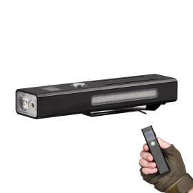 EDC Flat Flashlight, 3-in-1 High Lumens LED Flashlight with Green Beam, IPX4 Waterproof Rechargeable Flash Light for Office Presentation, Hiking