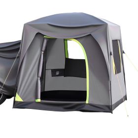 SUV Tent for Camping, 10FT L x 8FT W, Waterproof PU2000mm Spacious Double Layer Design for 5-8 Person, SUV Camping Tent with Mesh Windows